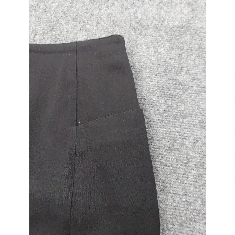 Saks 5th Avenue Wool‎ Skirt Womens 6 Black Pencil Pockets Lined Career Back Zip